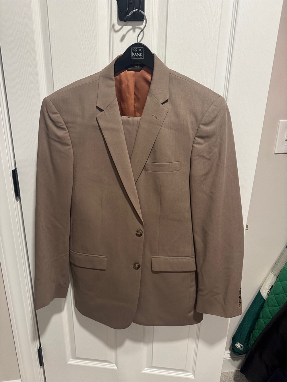 Jos. A. Bank Men's Taupe Suit Jacket - Two-Button Blazer